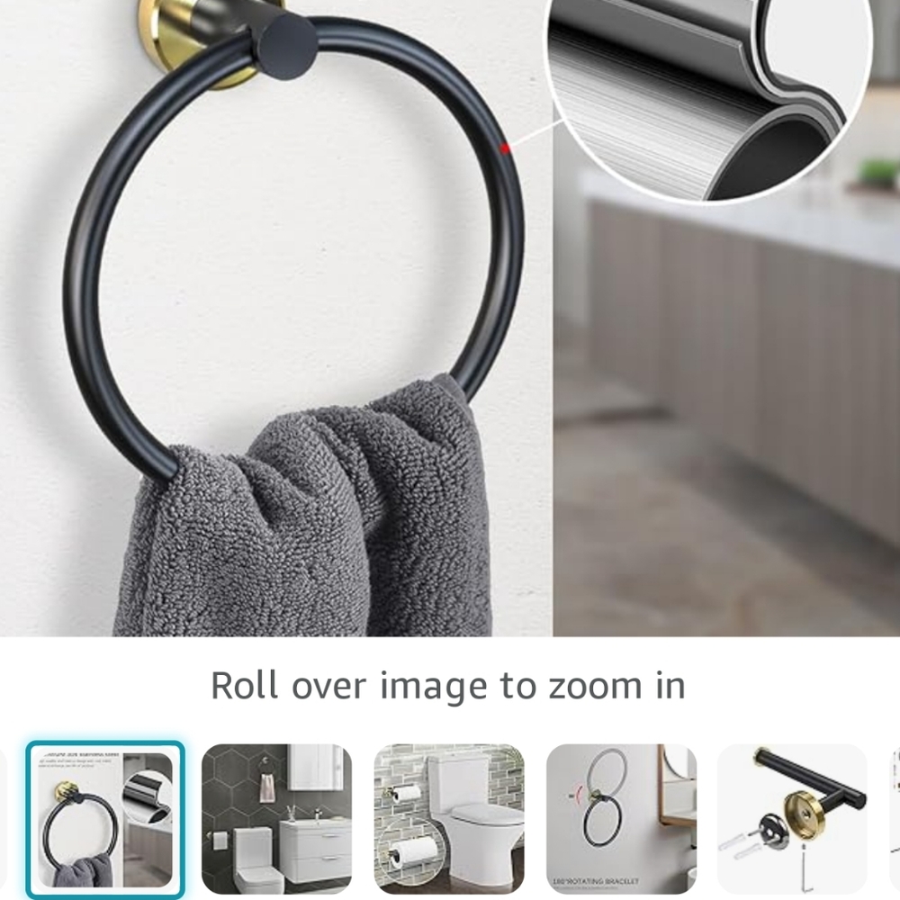 Towel ring and toilet paper holder (3)
